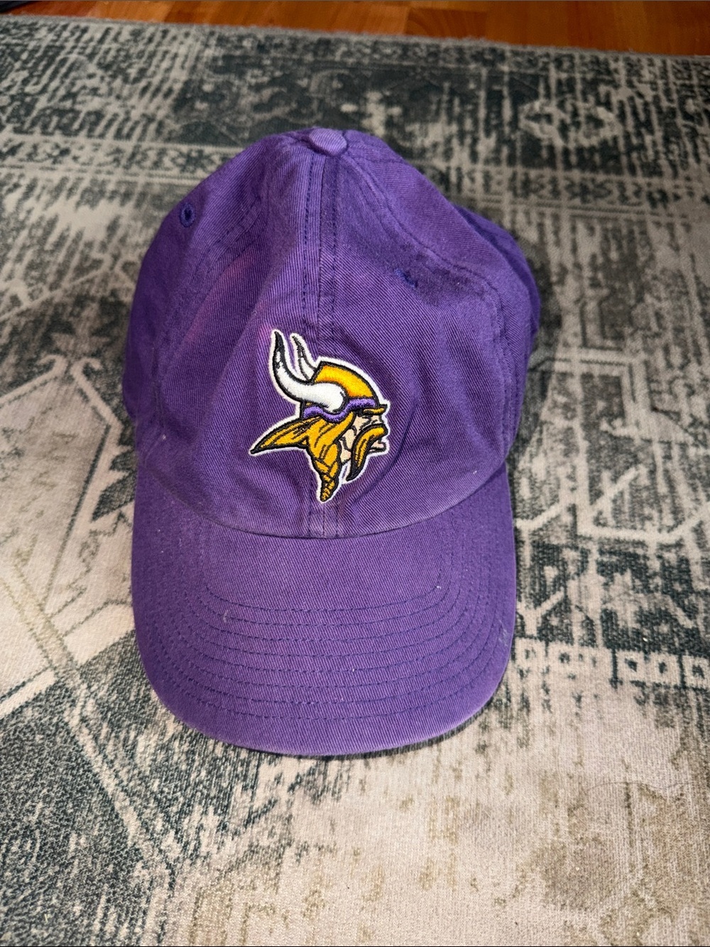 '47 Minnesota Vikings Purple Cap with White Embroidered Logo adjustable strap